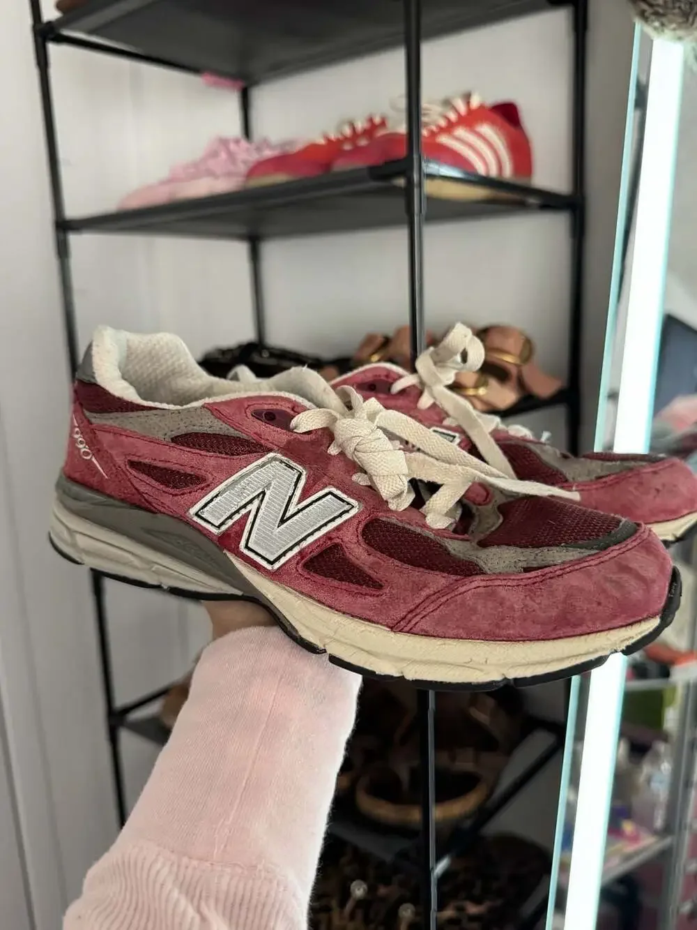 New Balance 990v3 Big Kid 'Scarlet Marblehead' Sneakers (GC990TF3)